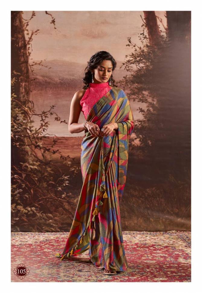 Venza By Stavan Printed Party Wear Sarees Wholesale Suppliers In Mumbai
